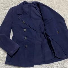 美品 BOGLIOLI テーラードジャケット ワッフル ネイビー 刻印ボタン 美品 BOGLIOLI テーラードジャケット ワッフル ネイビー 刻印ボタン