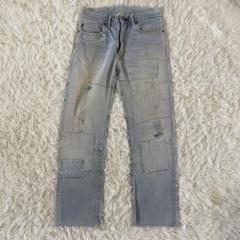 BLUE BLUE  ブルーブルーデニムパンツ30/加工　パッチワークＨＲＭのサムネイル