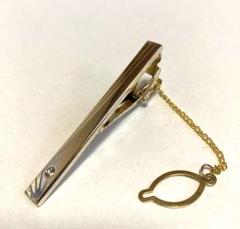 k10 SUN EAGLE ネクタイピン チェーン付き anzj サンイーグル SUN EAGLE カフス ネクタイピン セット K10WG