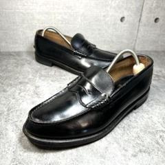 美品【REGAL】リーガル/コインローファー/25.5/2177 革靴　幅広 黒