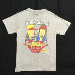 ビーバス&バットヘッド WORK SUCKS! TシャツM MTV アニメT