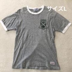 ジムフレックス　リンガーTシャツ ヴィンテージ感　高配色　グレー　サイズL