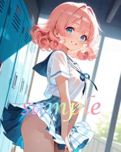 c002 美少女 かわいい イラスト 下着 コスプレ セクシー A4ポスター