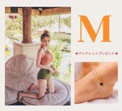 ★アンクレットをプレゼント★M タンキニ ハイウエスト バイカラー 水着 韓国