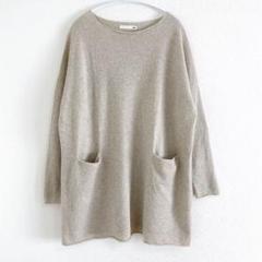 【最終値下】evameva ベージュ　ニットセーター 長袖 楽天市場】evam eva(エヴァムエヴァ)（カラーベージュ）（ニット