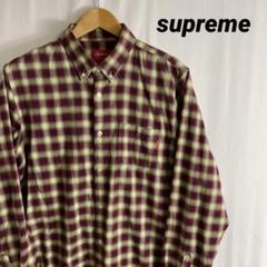 supreme シュプリーム チェック ネルシャツ 長袖 シャツ M