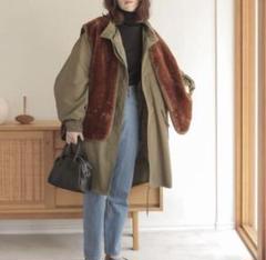 ANGIE BINTAG by meg モッズコートファー付き2way ANGIE BINTAG by meg モッズコートファー付き2way - ジャケット