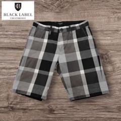 【極美品】ブラックレーベルクレストブリッジ・ハーフ・ショートパンツ・チェック・M