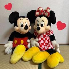 ディズニー ミッキー&ミニーレトロぬいぐるみ 85cm - メルカリ