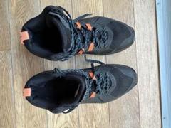 asics バスケットボール ハイカットシューズ 黒/オレンジ　25.5cm