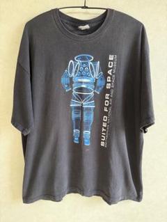 国立航空宇宙博物館 ネオン 宇宙服 プリント Tシャツ
