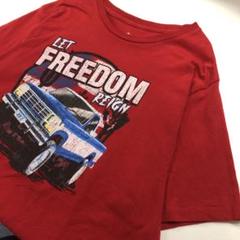 アメ車 トラック ピックアップ 半袖Tシャツ 赤 メンズ2XL
