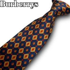 Burberrys バーバリー ネクタイ 小紋柄 シャドーホース ネイビー