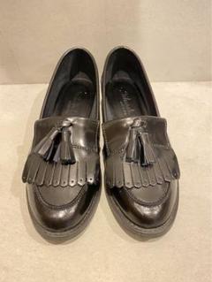 【stilmoda】フリンジ付きブラックローファー CELINE ブラック ローファー フリンジ付き