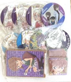 名探偵コナン　灰原哀　阿笠博士 コナン展　コナンプラザ　アプリ　缶バッジ