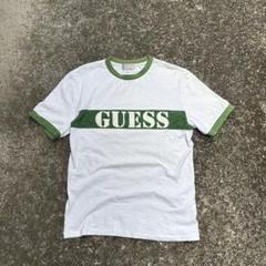 00s GUESS 半袖 Tシャツ リンガーTシャツ ロゴ Y2K