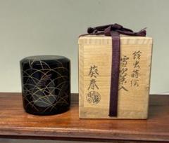 【茶道具】葵春造　鈴虫蒔絵雪吹茶入（共箱） 茶道具】葵春造 鈴虫蒔絵雪吹茶入（共箱） - メルカリ