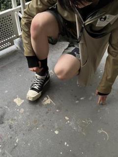 USED "stussy" fade camouflage half-pants