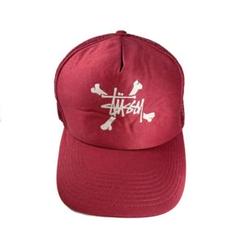 90s old stussy mesh cap cross bornのサムネイル