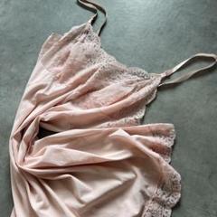 夏服 USA製 ピンク キャミソールワンピース 古着 バレエコア