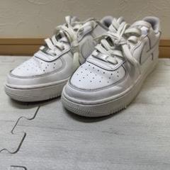 ナイキ エアフォース1 GS 23.5cm トリプルホワイト レディース