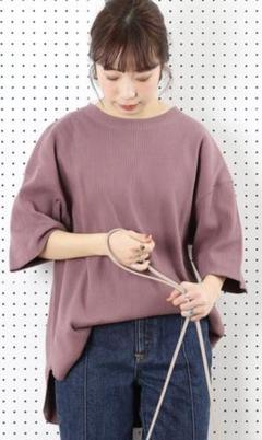 フリークスストア　変形テレコチュニックTシャツ