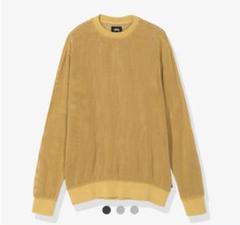 期間限定最終値下げ‼️stussy イエロー クルーネックセーター 2025年最新】STUSSY カラー:イエロー系 ニット・セーターの人気