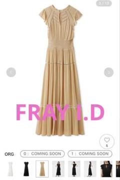 FRAY I.D ウエストシャーリングレースコンビワンピース 新作！ウエストシャーリングレースコンビワンピース | FRAY I.D