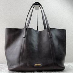 美品　マックスマーラ　トートバッグ　ビジネス　レザー　キャンバス　大容量　肩掛け 4516025506026-a-