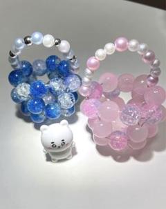 プチすぎるビーズバッグ　ももいろ