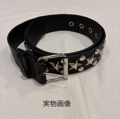 スタッズ ベルト 星 y2k ブラック ギラギラ ギャル アメカジ