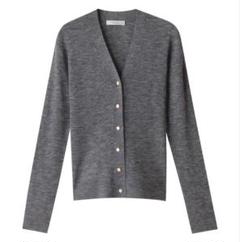 美品　ebure コットンニットカーディガン　ホワイト ebure｜エブールのカーディガン（ニット）通販｜ELLE SHOP (エル