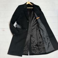 極美品✨ポールスミス 現行タグ チェスターコート 裏地ドット ブラック L セール中♫【極美品】 現行タグ ポールスミス ダブルチェスター