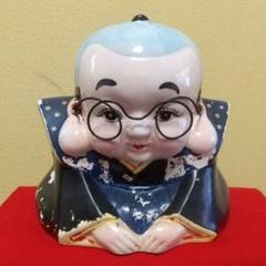 木彫　福助　置物　昭和　大正　レトロ　アンティーク 木彫 福助 置物 昭和 大正 レトロ アンティーク