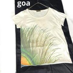 ゴア[goa] 孔雀ムラ染め　半袖Tシャツ トップス　 y2k archive