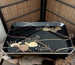 時代 漆芸 金彩 蒔絵 祝い膳 黒塗り 裏 梨地 時代 漆芸 金彩 蒔絵 祝い膳 黒塗り 裏 梨地 - メルカリ
