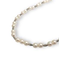【希少】美品 MIKIMOTO ミキモト パール ネックレス 真珠 シルバー