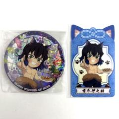 嘴平伊之助　鬼滅の刃 ナムコ　限定　肆ノ章 ホログラム缶バッジ 伊之助　猪子 ナムコ限定 鬼滅の刃 漆ノ章 ホログラム缶バッジ 嘴平伊之助