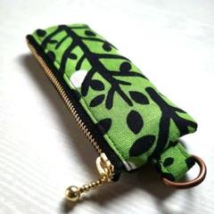 手作り　ポーチ　小銭入れ　小物入れ　ハンドメイド　森柄
