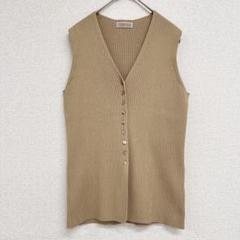 conte　辺見えみり×ユナイテッドアローズ　リブニットベスト　ノースリーブ conte 辺見えみり×ユナイテッドアローズ リブニットベスト