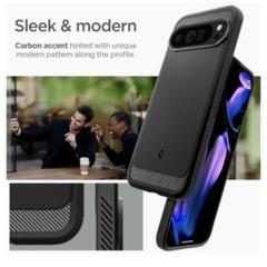 Spigen Pixel9 Pro XL ソフトケース 米軍MIL 耐衝撃