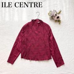 【イルサントル】長袖ブラウス（M）フリルネック バックボタン 長袖 ヴィンテージ