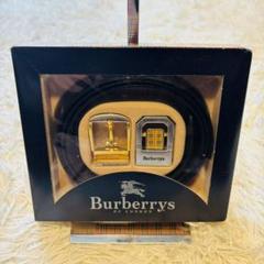 未使用 90s イタリア製 BURBERRY バーバリー ベルト 本革 レザー