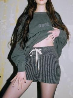 最終値下げjuemi ショートパンツ　黒 juemi ニットショートパンツ - パンツ低 価格 通販