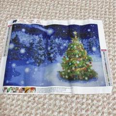 ダイヤモンドアート ビーズアート 樹氷 クリスマスツリー キット ビーズ 手芸