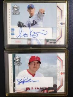 ■MLB Scott Kazmir Joe Saunders auto 2枚