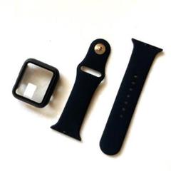 Apple Watch アップルウォッチ ベルト＋カバー ブラック ♪ 　E