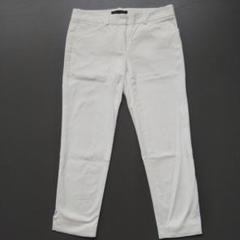 theory クロップドパンツ ストレッチキャンバス サイズ0 ホワイト