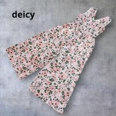 【未使用タグ付き】deicy 　サロペット　オールインワン　花柄　Free 未使用タグ付き】deicy サロペット オールインワン 花柄 Free