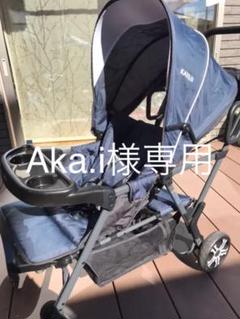 値下げ!カトージ二人乗りベビーカー レインカバー付き